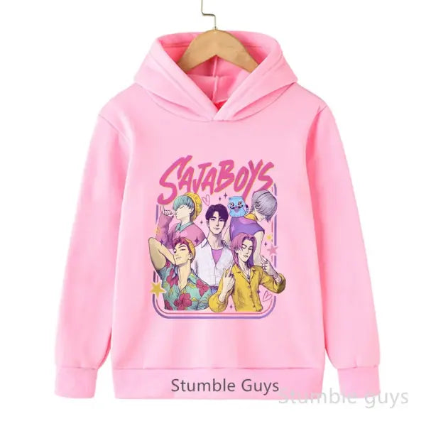 Kids Boys Girls Anime Kpop Demon Slayer Hoodie – Casual Warm Autumn Winter Sweatshirt - tao202816 / 100