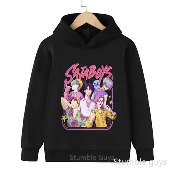 Kids Boys Girls Anime Kpop Demon Slayer Hoodie – Casual Warm Autumn Winter Sweatshirt - tao202822 / 100