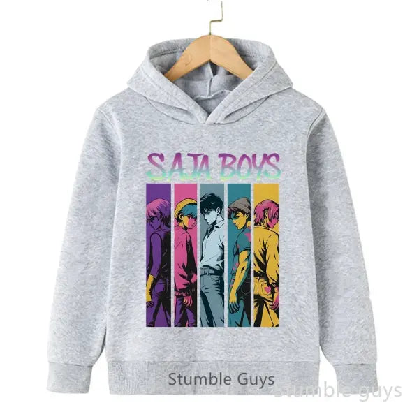Kids Boys Girls Anime Kpop Demon Slayer Hoodie – Casual Warm Autumn Winter Sweatshirt - tao202810 / 100