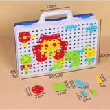 Kids’ Creative Drill & Screw Building Set – Colorful Educational Construction Toy - Hair Remover