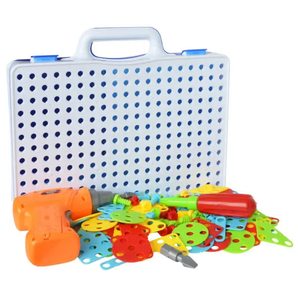 Kids’ Creative Drill & Screw Building Set – Colorful Educational Construction Toy - Hair Remover