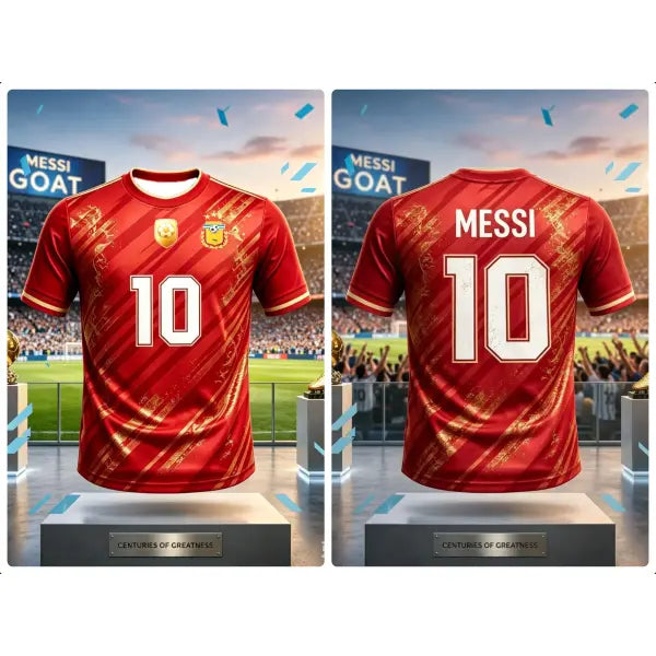 Kids Messi #10 Soccer Jersey Breathable Quick Dry Training Uniform - A97107-094-ZK-W-1-C / 160