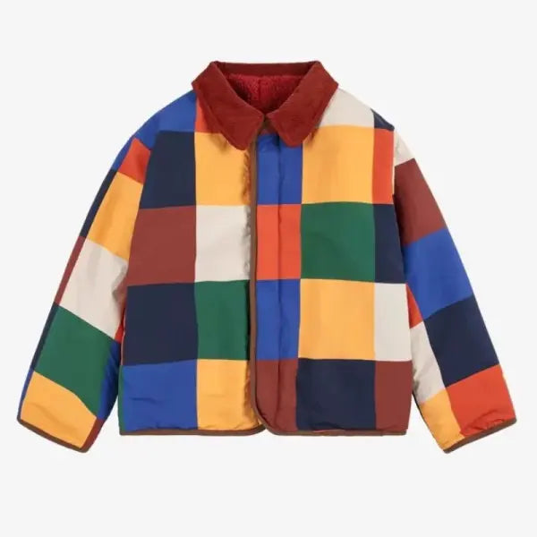 Kids Padded Jacket Multicolor 2025 Winter Warm Padded Coat for Boys Girls Reversible Girls Sherpa Coat Kids Outfit