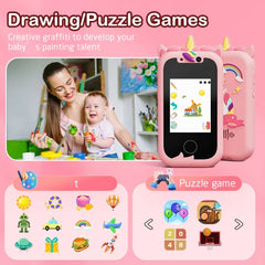 Kids Smart Phone Camera Toy with Touchscreen Design for Learning - Himpall