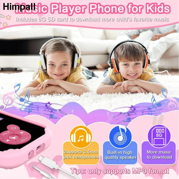 Kids Smart Phone Educational Toy with Dual Camera and Music Player