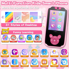 Kids Smart Phone Educational Toy with Dual Camera and Music Player - Himpall