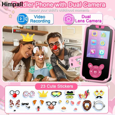 Kids Smart Phone Educational Toy with Dual Camera and Music Player