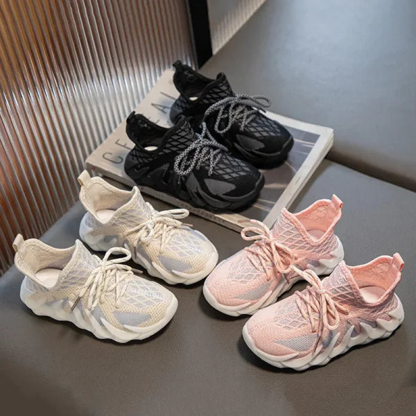 Kids Sneakers – Baby Soft Mesh Breathable Running Shoes for Boys & Girls