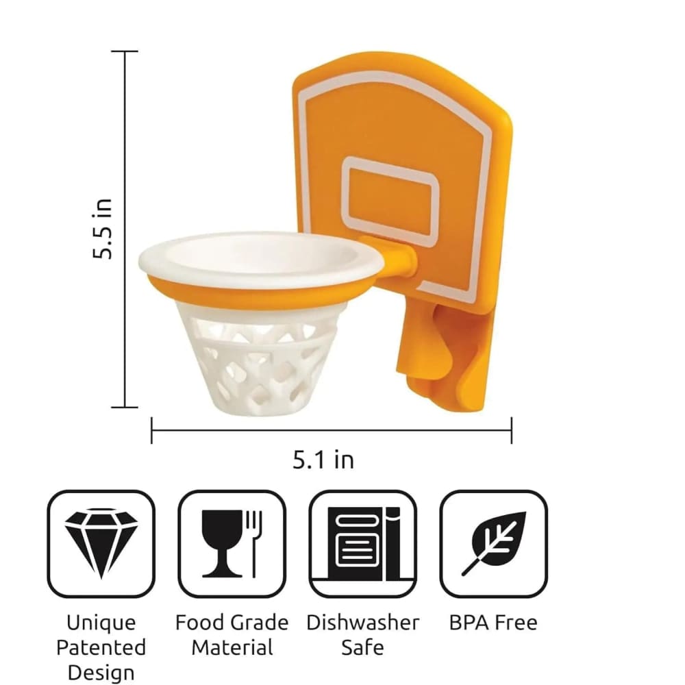 Kitchen Basketball Hoop Egg Yellow And Clear Separator - Orange