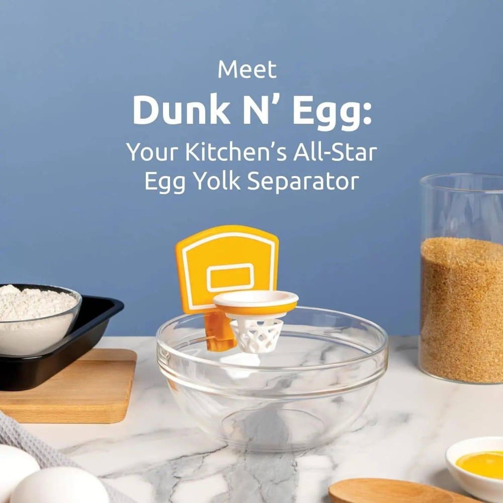 Kitchen Basketball Hoop Egg Yellow And Clear Separator - Orange