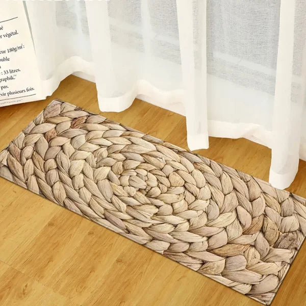 Kitchen Wood Grain Floor Mats - Non-Slip Absorbent Carpet for Bedroom & Living Room - GZN non-slip7 / 1PC40X120CM