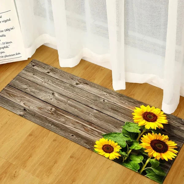 Kitchen Wood Grain Floor Mats - Non-Slip Absorbent Carpet for Bedroom & Living Room - GZN non-slip24 / 1PC40X60CM