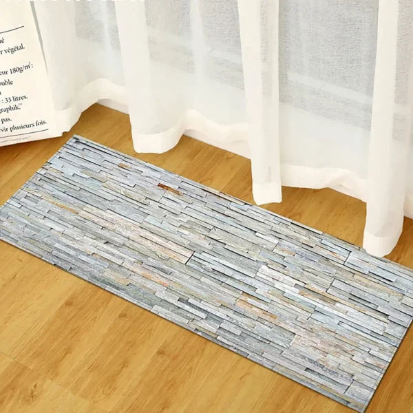 Kitchen Wood Grain Floor Mats - Non-Slip Absorbent Carpet for Bedroom & Living Room - GZN non-slip16 / 1PC40X60CM