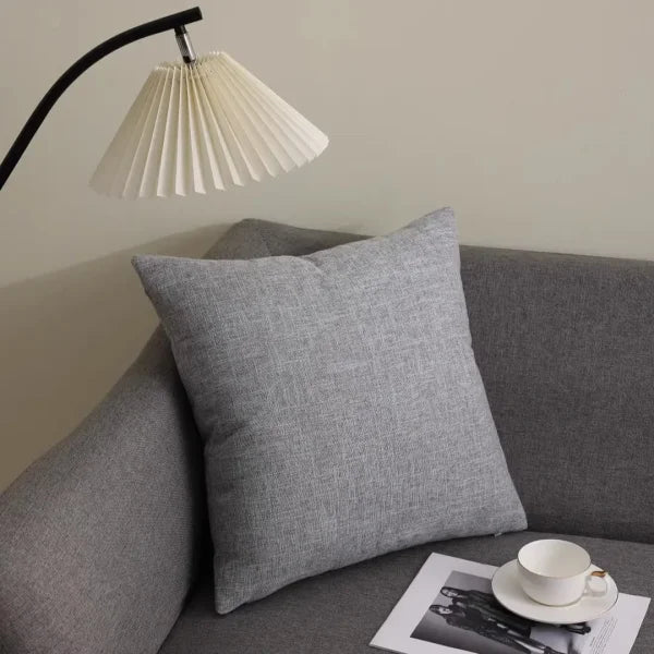 Kitinjoy Cotton Linen Cushion Covers - Decorative Sofa Pillow Cases