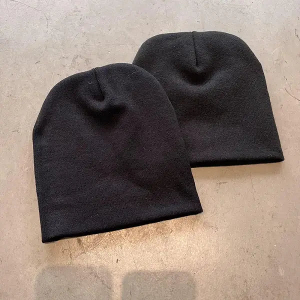 Knitting Beanies Y2k Goth Tooth Caps Warm Vintage Streetwear