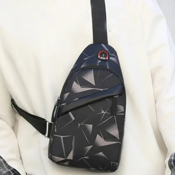 Korean Fashion Camouflage Chest Bag and Oxford Nylon Crossbody Bag
