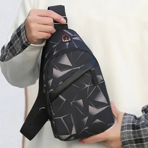 Korean Fashion Camouflage Chest Bag and Oxford Nylon Crossbody Bag