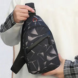 Korean Fashion Camouflage Chest Bag and Oxford Nylon Crossbody Bag