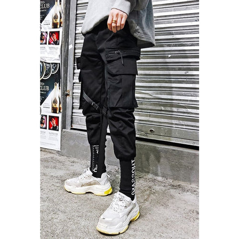 Korean fashion pants leisure pants nine-minute pants men’’s fashion pants loose leggings