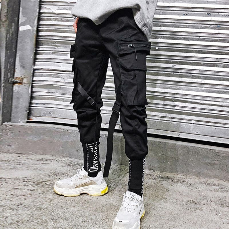 Korean fashion pants leisure pants nine-minute pants men’’s fashion pants loose leggings