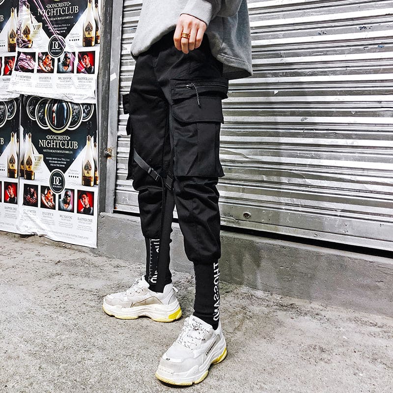 Korean fashion pants leisure pants nine-minute pants men’’s fashion pants loose leggings