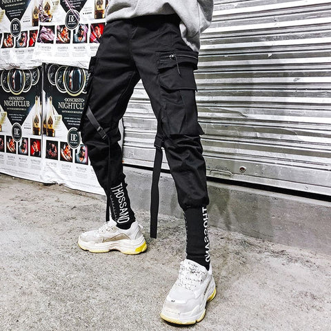 Korean fashion pants leisure pants nine-minute pants men’’s fashion pants loose leggings