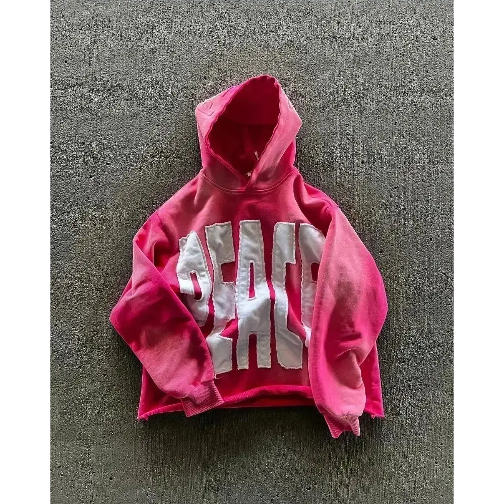 Korean Fashion Simple Gray Double-Sided Oversized Zipper Hoodie Women’s Y2K New Harajuku Gothic Casual Joker Couple