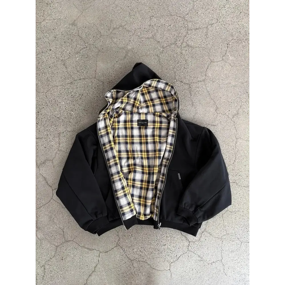 Korean Fashion Simple Gray Double-Sided Oversized Zipper Hoodie Women’s Y2K New Harajuku Gothic Casual Joker Couple