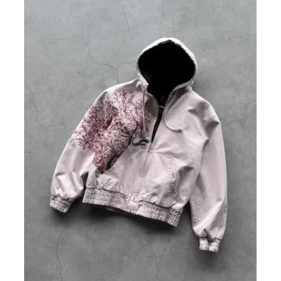 Korean Fashion Simple Gray Double-Sided Oversized Zipper Hoodie Women’s Y2K New Harajuku Gothic Casual Joker Couple