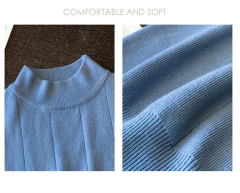 Korean Fashion Women’s Tops - Sleeveless Solid Knit Blouse Casual Spring/Summer Blusas
