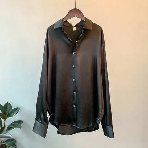 Korean Knitted Cardigan Blouse for Women – Elegant Casual Top