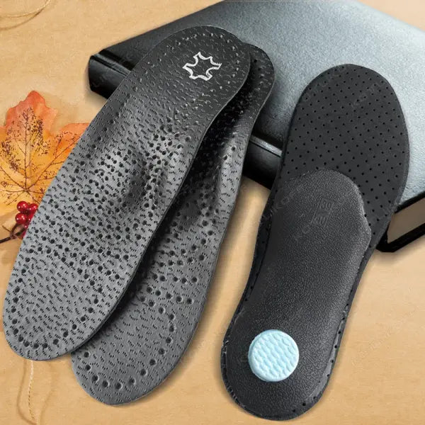 KOTLIKOFF Insole For Shoes Leather Orthotic Insoles Flat Feet High Arch Support Orthopedic Shoes Sole O/X Leg Corrected