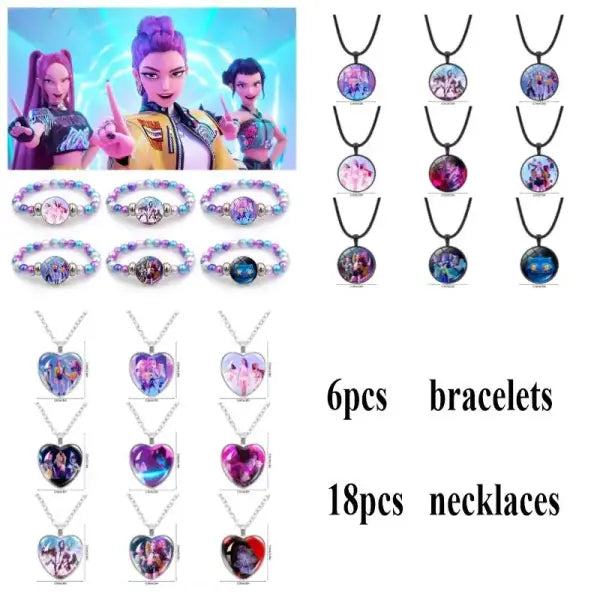 Kpop Demon Hunter Birthday Key Chain Fans Bag Keyring Demon Huntrix Kpop Keychain Gifts for Party Guests Kpop Warriors