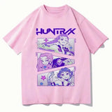 KPop Demon Hunters Huntrix Tees Summer Short Sleeve Tshirts Women Men Clothing Streetwear Unisex Graphic Print T-shirts