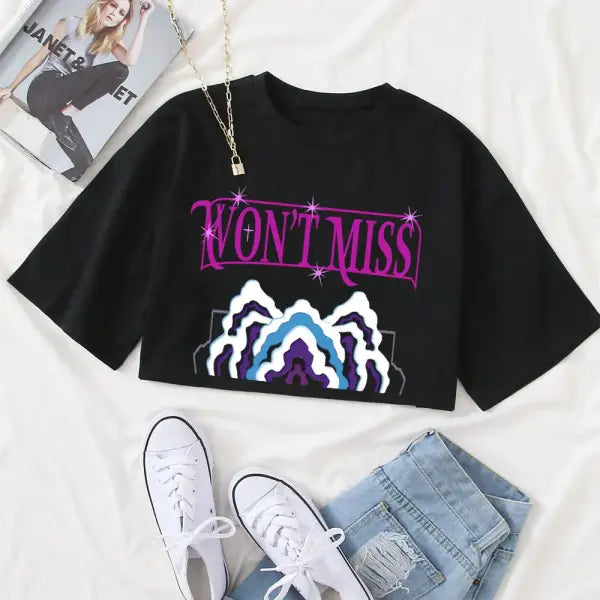 KPop Demon Hunters Mira Crop Tops T-Shirt Women Girls Fashion Demon Hunters Cosplay Shirt for Fans Gift Y2k Tops