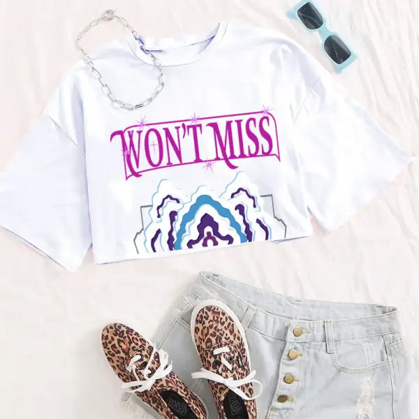 KPop Demon Hunters Mira Crop Tops T-Shirt Women Girls Fashion Demon Hunters Cosplay Shirt for Fans Gift Y2k Tops