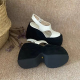 Krazing Pot Cow Leather Superstar High Thick Bottom Summer Shoe Casual Increase Luxury Party Modern Brand Platform