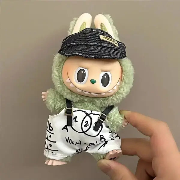 Labubu Clothing Popular New Products Fashion Velcro 17cm Doll Cute Dress Casual Set Skirt Plush Toy Clothing - LBB-64