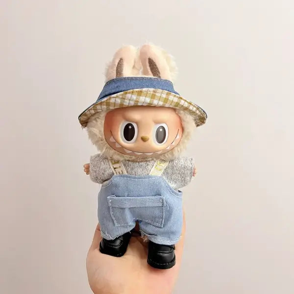 Labubu Clothing Popular New Products Fashion Velcro 17cm Doll Cute Dress Casual Set Skirt Plush Toy Clothing - LBB-K
