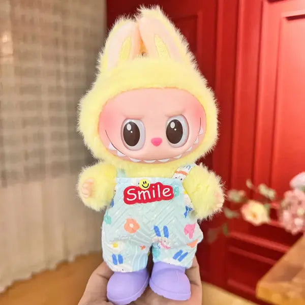 Labubu Clothing Popular New Products Fashion Velcro 17cm Doll Cute Dress Casual Set Skirt Plush Toy Clothing - LBB-P