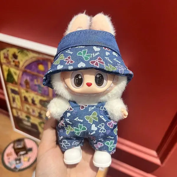 Labubu Clothing Popular New Products Fashion Velcro 17cm Doll Cute Dress Casual Set Skirt Plush Toy Clothing - LBB-Q