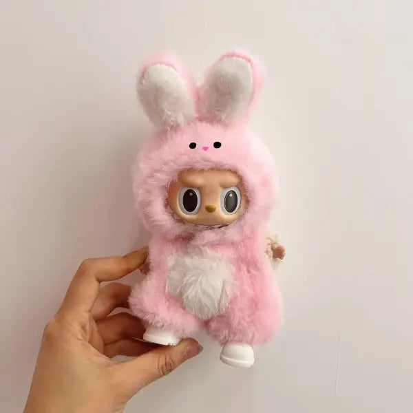 Labubu Clothing Popular New Products Fashion Velcro 17cm Doll Cute Dress Casual Set Skirt Plush Toy Clothing - LBB-F