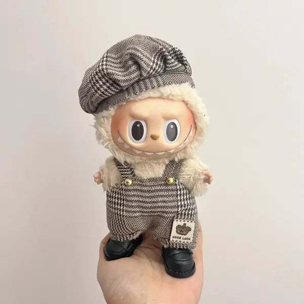 Labubu Clothing Popular New Products Fashion Velcro 17cm Doll Cute Dress Casual Set Skirt Plush Toy Clothing - LBB-D