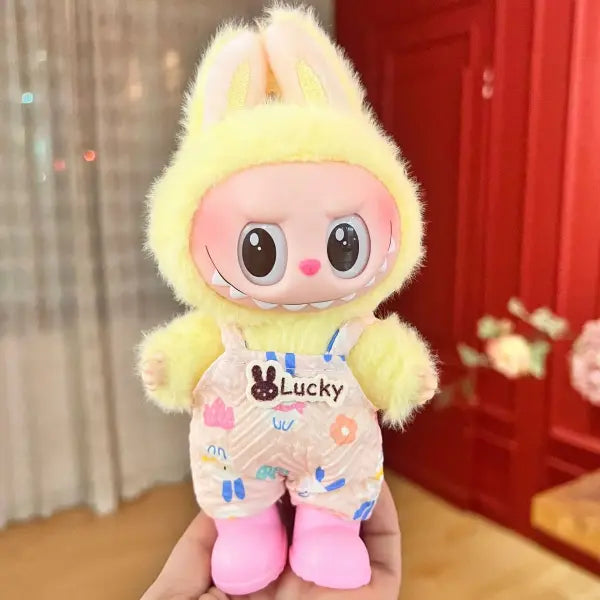 Labubu Clothing Popular New Products Fashion Velcro 17cm Doll Cute Dress Casual Set Skirt Plush Toy Clothing - LBB-H