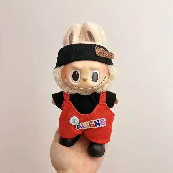 Labubu Clothing Popular New Products Fashion Velcro 17cm Doll Cute Dress Casual Set Skirt Plush Toy Clothing - LBB-C