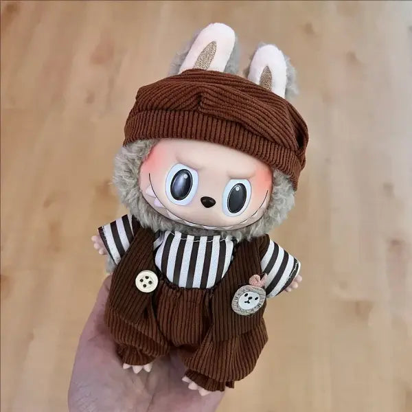 Labubu Clothing Popular New Products Fashion Velcro 17cm Doll Cute Dress Casual Set Skirt Plush Toy Clothing - LBB-1
