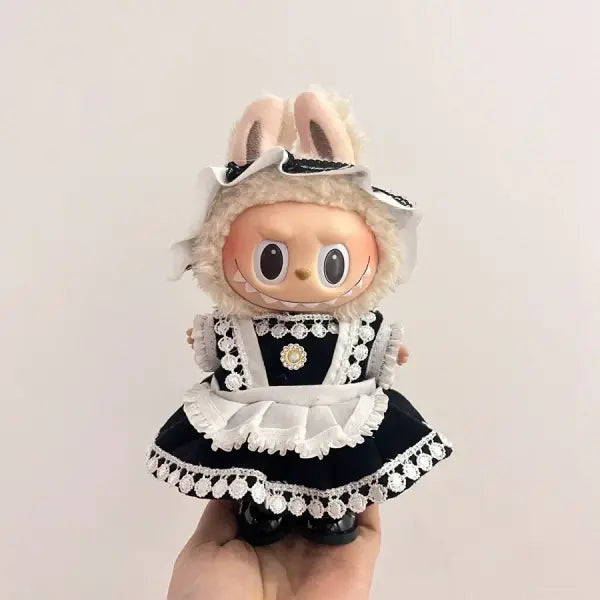 Labubu Clothing Popular New Products Fashion Velcro 17cm Doll Cute Dress Casual Set Skirt Plush Toy Clothing - LBB-M