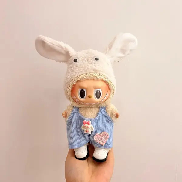 Labubu Clothing Popular New Products Fashion Velcro 17cm Doll Cute Dress Casual Set Skirt Plush Toy Clothing - LBB-R
