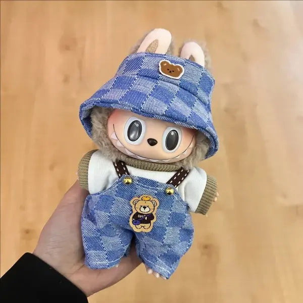 Labubu Clothing Popular New Products Fashion Velcro 17cm Doll Cute Dress Casual Set Skirt Plush Toy Clothing - LBB-5