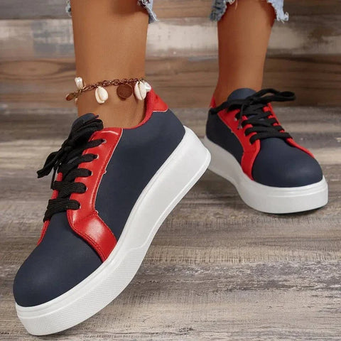 Lace-Up Flats for Women Stylish Walking Shoes and Retro Sneakers - Himpall